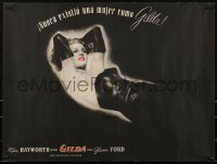 2s0482 GILDA Spanish/US 21x27 special poster 1946 sexy Rita Hayworth in sheath dress, ultra rare!