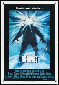 2s1221 THING linen 1sh 1982 John Carpenter classic sci-fi horror, Struzan, regular credit design!