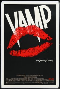 2s1242 VAMP linen 1sh 1986 great kissing vampire lips image, the first kiss could be your last!