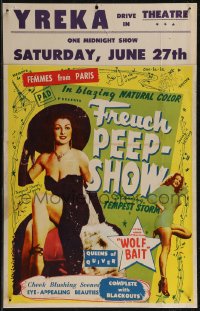 2s0099 FRENCH PEEP SHOW WC 1952 Russ Meyer's very first movie starring Tempest Storm, ultra rare!