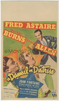 2s0135 DAMSEL IN DISTRESS mini WC 1937 Fred Astaire, Joan Fontaine, Burns & Allen, ultra rare!