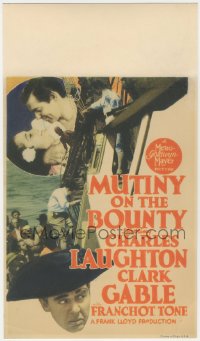 2s0138 MUTINY ON THE BOUNTY mini WC 1935 Clark Gable, Charles Laughton, sexy Movita, rare!