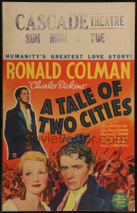 2s0104 TALE OF TWO CITIES WC 1935 best Ronald Colman, Elizabeth Allan, Charles Dickens, very rare!