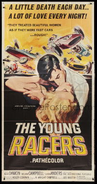 2t0732 YOUNG RACERS 3sh 1963 a little death each day, a lot of love every night, cool art, rare!