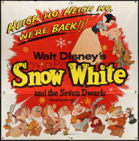 2t0712 SNOW WHITE & THE SEVEN DWARFS 6sh R1958 Walt Disney animated cartoon fantasy classic!