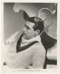 2t1871 CARY GRANT 8.25x10 still 1934 handsome young profile portrait wearing sweater at Paramount!