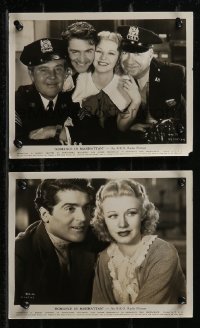 2t1848 ROMANCE IN MANHATTAN 2 8x10 stills 1935 Ginger Rogers & Lederer smiling w/cops, close-up!