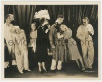 2t1922 SHOW BUSINESS 8x10.25 still 1932 c/u of Thelma Todd & Zasu Pitts with people in pajamas!