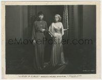 2t1930 STUDY IN SCARLET 8x10 still 1933 c/u of worried Anna May Wong & June Clyde, Sherlock Holmes!