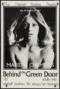 2t0994 BEHIND THE GREEN DOOR 24x36 1sh 1972 Mitchell Bros' classic, c/u sexy naked Marilyn Chambers!