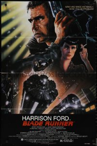 2t1003 BLADE RUNNER NSS style 1sh 1982 Ridley Scott sci-fi classic, art of Harrison Ford by Alvin!