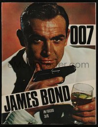 2t0741 007 JAMES BOND IN FOCUS English softcover book 1964 images from Sean Connery's spy movies!