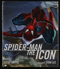 2t0740 SPIDER-MAN THE ICON hardcover book 2007 illustrated Marvel superhero history by Steve Saffel!