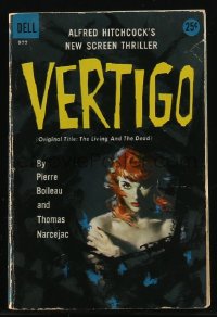 2t1587 VERTIGO paperback book 1958 original novel from which Hitchcock created his classic movie!