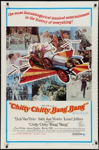 2t1016 CHITTY CHITTY BANG BANG style B 1sh 1969 Dick Van Dyke, Sally Ann Howes, flying car, montage!