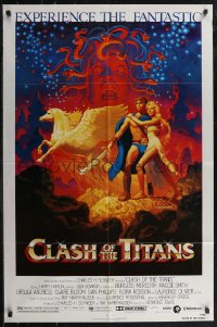2t1018 CLASH OF THE TITANS 1sh 1981 Ray Harryhausen, fantasy art by Greg & Tim Hildebrandt!