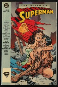 2t0496 SUPERMAN comic book 1993 Death of Superman, art by Jon Bogdanove, Dennis Janke & Reuben Rude!