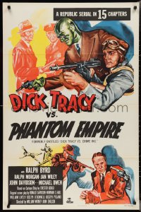 2t1031 DICK TRACY VS. CRIME INC. 1sh R1952 Ralph Byrd detective serial, The Phantom Empire!