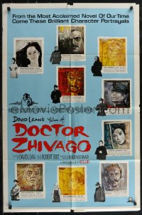 2t1035 DOCTOR ZHIVAGO style C 1sh 1965 Omar Sharif, Julie Christie, David Lean epic, Piotrowski art!