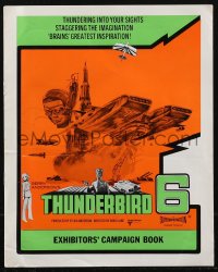 2t0567 THUNDERBIRD 6 English pressbook 1968 David Lane marionette puppet sci-fi, ultra rare!