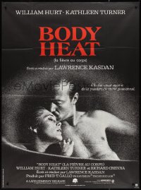 2t0176 BODY HEAT French 1p 1982 great image of sexy Kathleen Turner & barechested William Hurt!