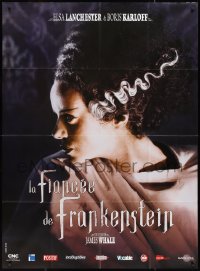 2t0178 BRIDE OF FRANKENSTEIN French 1p R2008 super close up of Elsa Lanchester in the title role!