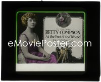 2t1597 AT THE END OF THE WORLD glass slide 1921 Betty Compson is the daughter of a Shanghai gambler!
