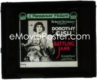 2t1600 BATTLING JANE glass slide 1918 Dorothy Gish adopts baby, wins contest & donates to Red Cross!