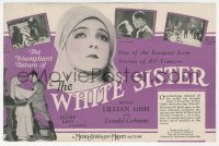 2t1539 WHITE SISTER herald R1920s nun Lillian Gish & Ronald Colman in an early major role, rare!