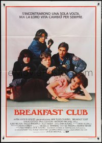 2t0087 BREAKFAST CLUB Italian 1p 1985 John Hughes, Estevez, Molly Ringwald, Judd Nelson, classic