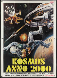 2t0058 DR. IVAN'S SILENCE Italian 2p 1976 Bondarchuk's Molchaniye doktora Ivensa, cool sci-fi art!