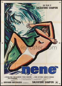 2t0077 NENE Italian 2p 1977 Slavatore Samperi, great art of mostly naked woman by Ercole Brini!