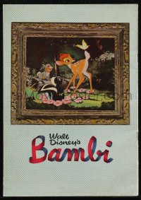 2t0820 BAMBI Japanese program R1955 Walt Disney cartoon deer classic, different & ultra rare!