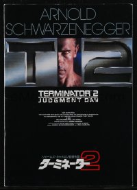 2t0857 TERMINATOR 2 Japanese program 1991 Arnold Schwarzenegger, Linda Hamilton, James Cameron