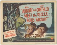 2t1203 ABBOTT & COSTELLO MEET THE KILLER BORIS KARLOFF TC 1949 great wacky image of Bud & Lou!
