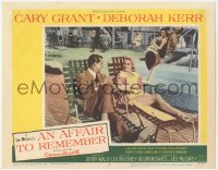 2t1243 AFFAIR TO REMEMBER LC #2 1957 Cary Grant & sexy Deborah Kerr lounging on deck, Leo McCarey!