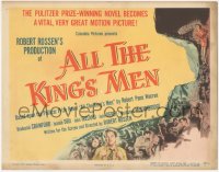 2t1205 ALL THE KING'S MEN TC 1949 Louisiana Governor Huey Long biography with Broderick Crawford!