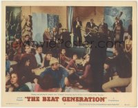 2t1250 BEAT GENERATION LC #2 1959 great image of Louis Armstrong playing trumpet for beatniks!