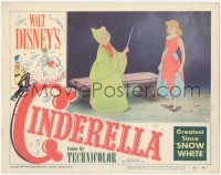 2t1263 CINDERELLA LC #4 1950 Disney's classic musical cartoon, she's with her Fairy Godmother!