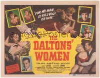 2t1214 DALTONS' WOMEN TC 1950 Tom Neal, bad girl Pamela Blake would kill for her man, great image!