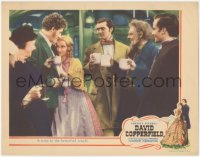 2t1266 DAVID COPPERFIELD LC 1935 Frank Lawton & Lionel Barrymore give a wedding toast, Dickens