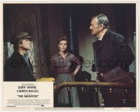 2t1330 SHOOTIST LC #4 1976 Lauren Bacall standing between John Wayne & Ron Howard, Don Siegel!
