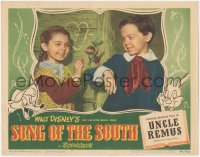 2t1334 SONG OF THE SOUTH LC #7 1946 Disney, Bobby Driscoll & Luana Patten with cartoon bird!