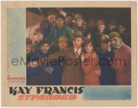 2t1336 STRANDED LC 1935 Kay Francis & George Brent holding back construction workers, ultra rare!