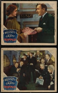 2t1458 TOPPER 2 LCs 1937 Roland Young must explain to Billie Burke and in group!