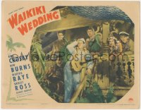 2t1351 WAIKIKI WEDDING LC 1937 Bing Crosby, Bob Burns with guitar, & Shirley Ross in Hawaii, rare!