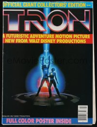2t0973 TRON magazine 1982 official giant collector's edition with 16x22 poster centerfold, rare!