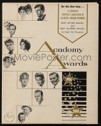 2t0493 ACADEMY AWARDS PORTFOLIO art portfolio 1962 Volpe art of all Best Actor & Actress winners!
