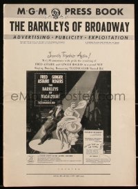 2t0288 BARKLEYS OF BROADWAY pressbook 1949 Fred Astaire & Ginger Rogers dancing in New York, rare!