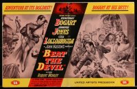 2t0291 BEAT THE DEVIL pressbook 1954 Humphrey Bogart with sexy Gina Lollobrigida & Jennifer Jones!